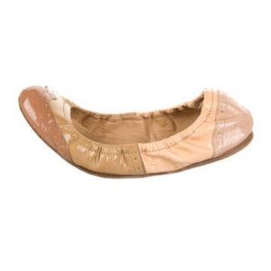 Miu Miu Patent Leather Colorblock Ballet Flats